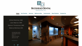 What Buckheaddentalassociates.com website looked like in 2018 (5 years ago)