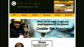 What Bankofgeorge.com website looked like in 2018 (5 years ago)