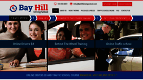 What Bayhilldrivingschool.com website looked like in 2018 (5 years ago)