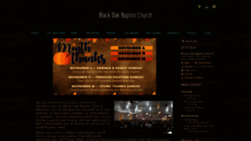 What Blackoakbaptistchurch.com website looked like in 2018 (5 years ago)