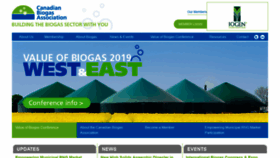 What Biogasassociation.ca website looked like in 2018 (5 years ago)