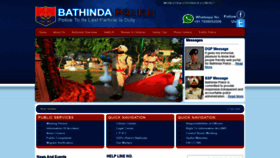 What Bathindapolice.in website looked like in 2018 (5 years ago)