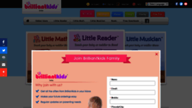 What Brilliantkids.in website looked like in 2018 (5 years ago)