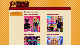 What Barbie-dressup.goldhairgames.com website looked like in 2018 (5 years ago)