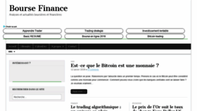 What Bourse-finance.fr website looked like in 2018 (5 years ago)