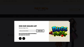 What Bugsparty.com website looked like in 2018 (5 years ago)