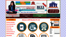 What Bitieducation.com website looked like in 2018 (5 years ago)