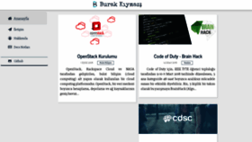 What Burakkiymaz.com website looked like in 2018 (5 years ago)