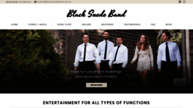 What Blacksuedeband.com.au website looked like in 2018 (5 years ago)