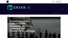 What Blog.grakn.ai website looked like in 2018 (5 years ago)
