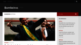 What Bombeiros24.pt website looked like in 2018 (5 years ago)