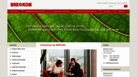 What Brekom.net website looked like in 2018 (5 years ago)