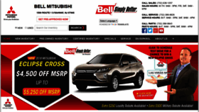 What Bellmitsubishi.com website looked like in 2018 (5 years ago)