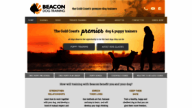 What Beacondogtraining.com.au website looked like in 2018 (5 years ago)