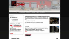 What Bauunternehmung-huehn.de website looked like in 2018 (5 years ago)