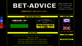 What Bet-advice.com website looked like in 2018 (5 years ago)