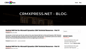 What Blog.crmxpress.net website looked like in 2018 (5 years ago)