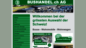 What Bushandel.ch website looked like in 2018 (6 years ago)