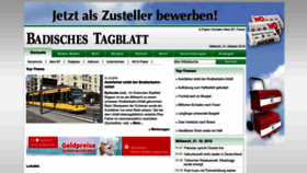 What Badisches-tagblatt.de website looked like in 2018 (5 years ago)