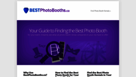 What Bestphotobooths.ca website looked like in 2018 (5 years ago)
