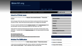 What Bible101.org website looked like in 2018 (5 years ago)