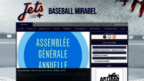 What Baseballmirabel.ca website looked like in 2018 (5 years ago)