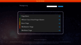 What Beyoga.org website looked like in 2018 (5 years ago)