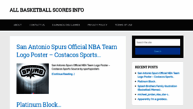 What Basketballscores.us website looked like in 2018 (5 years ago)