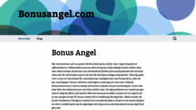 What Bonusangel.com website looked like in 2018 (5 years ago)