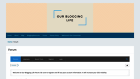 What Bloggersforum.com website looked like in 2018 (5 years ago)