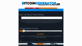 What Bitcoingenerator.me website looked like in 2018 (5 years ago)