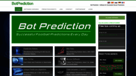 What Botprediction.com website looked like in 2018 (5 years ago)