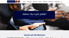 What Bemannia.se website looked like in 2018 (5 years ago)