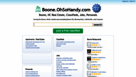 What Boone.ohsohandy.com website looked like in 2018 (5 years ago)