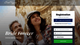 What Bride-forever.com website looked like in 2018 (5 years ago)