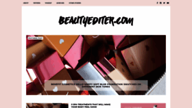 What Beautyediter.com website looked like in 2018 (5 years ago)