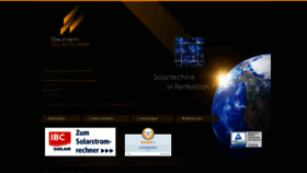 What Baumann-solartechnik.de website looked like in 2018 (5 years ago)
