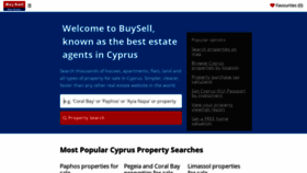 What Buysellcyprus.com website looked like in 2018 (5 years ago)