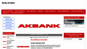 What Bankakrediler.com website looked like in 2018 (5 years ago)