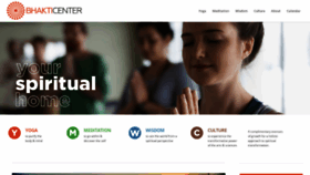 What Bhakticenter.org website looked like in 2018 (5 years ago)