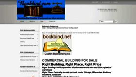 What Bookbind.com website looked like in 2018 (5 years ago)