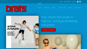 What Bratsmodels.com.au website looked like in 2018 (5 years ago)
