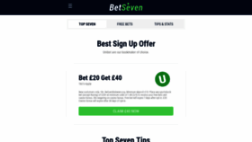 What Betseven.net website looked like in 2018 (5 years ago)