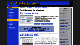 What Blacksunsoftware.com website looked like in 2018 (5 years ago)