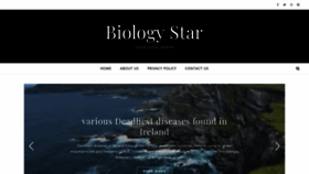 What Biologystar.com website looked like in 2018 (5 years ago)