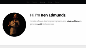 What Benedmunds.com website looked like in 2018 (5 years ago)