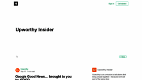 What Blog.upworthy.com website looked like in 2018 (5 years ago)