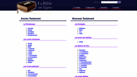 What Bible-en-ligne.net website looked like in 2018 (5 years ago)