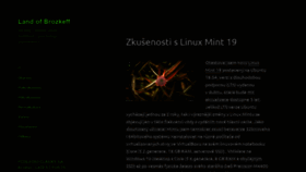 What Brozkeff.net website looked like in 2018 (5 years ago)