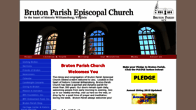 What Brutonparish.org website looked like in 2018 (5 years ago)